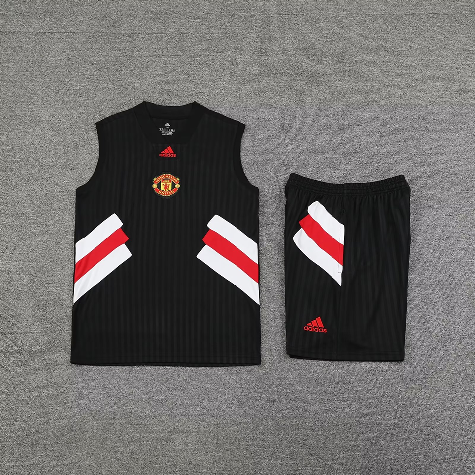Man Utd x Adidas Icon Short Training Set No Sleeves 23/24