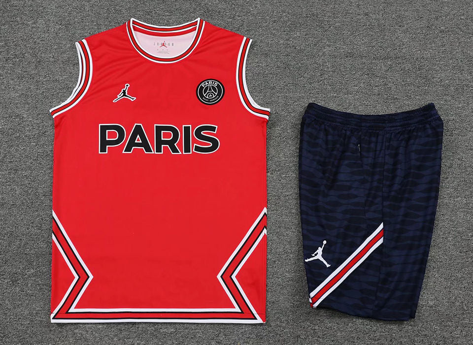 PSG Red Short Training Set No Sleeves 22/23