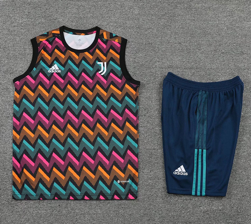 Juventus Coloured Short Training Set No Sleeves 22/23