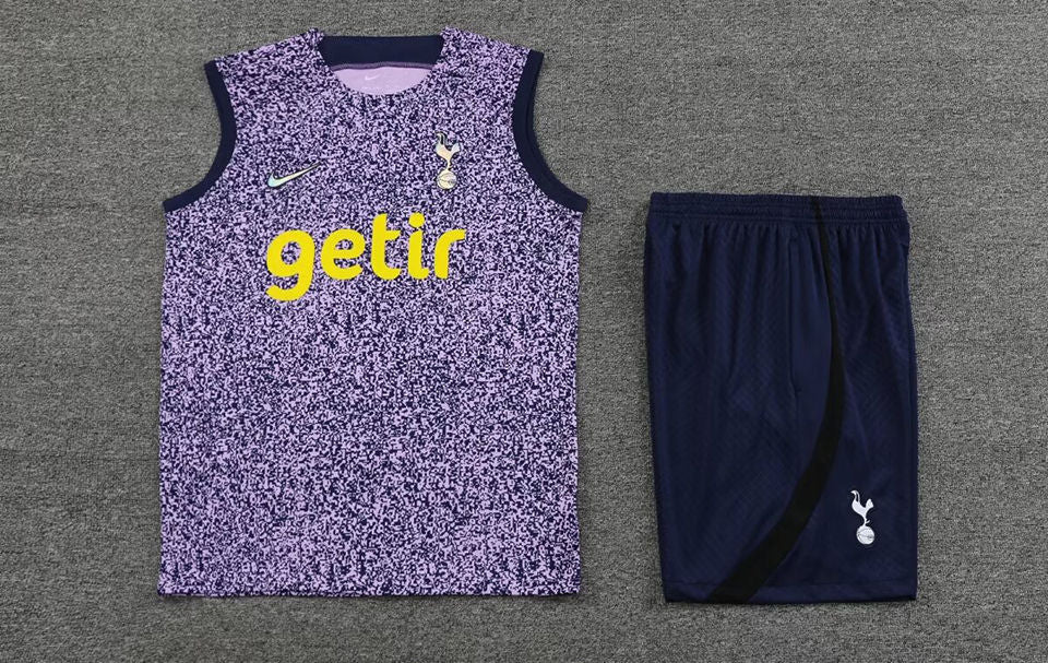 Tottenham Purple Short Training Set No Sleeves 23/24