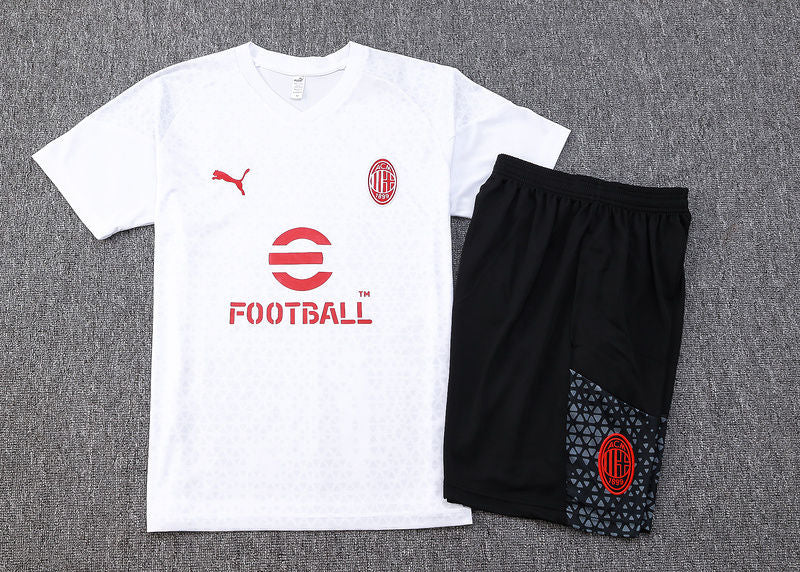 Ac Milan White Short Training Set 23/24