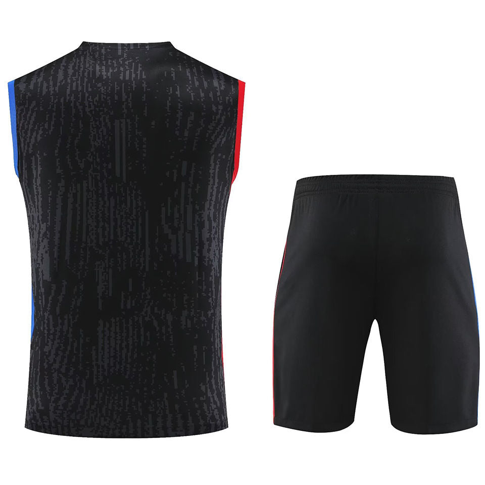 PSG Black Short Training Set No Sleeves 23/24