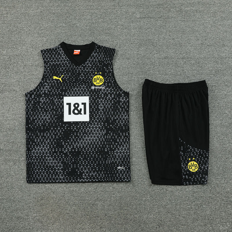 Dortmund Black Short Training Set No Sleeves 23/24