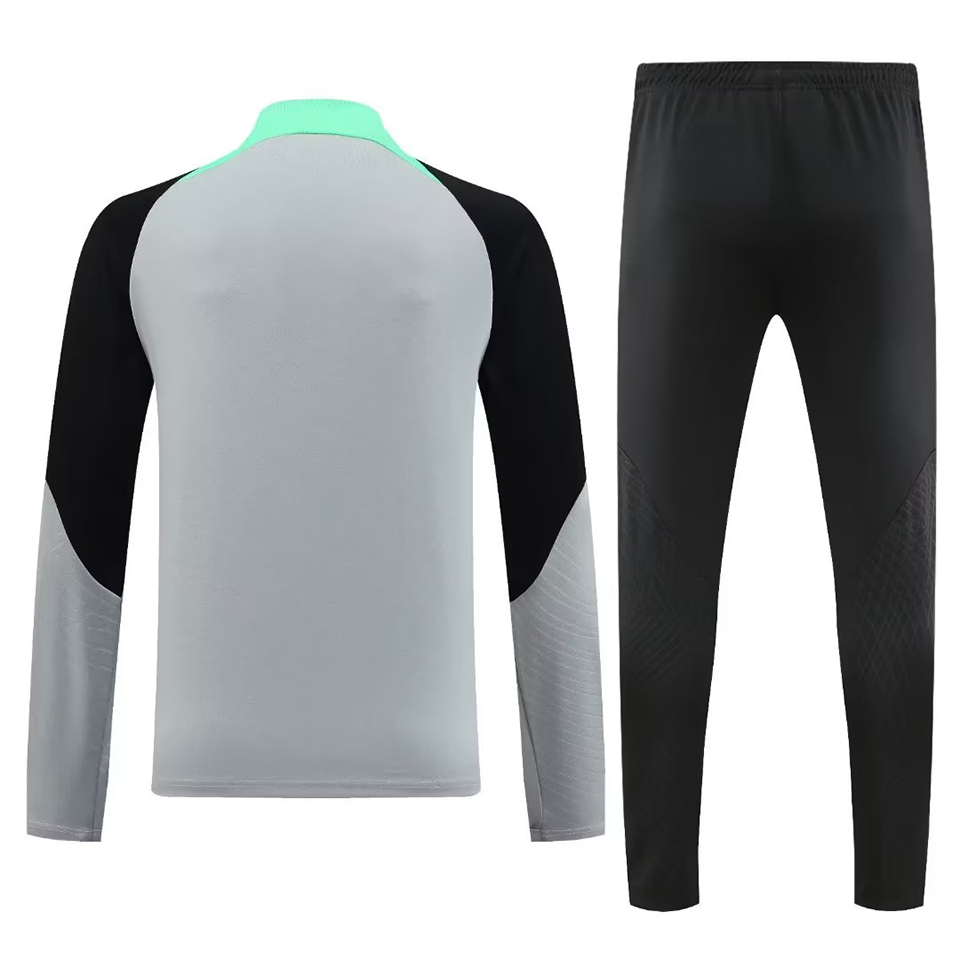 Liverpool Gray Halfzip Tracksuit 23/24