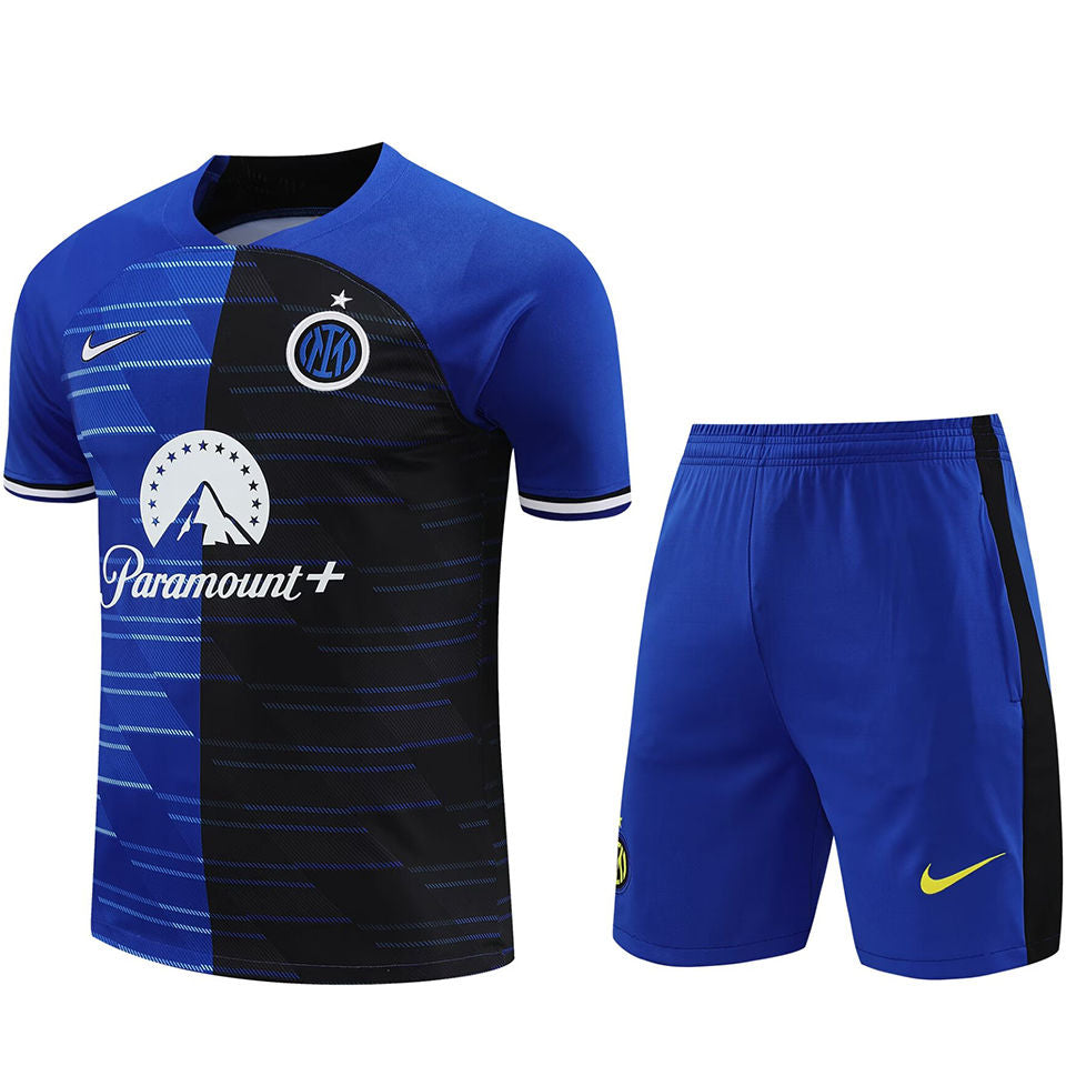 Inter Milan Black/Blue Paramount + Short Training Set 23/24