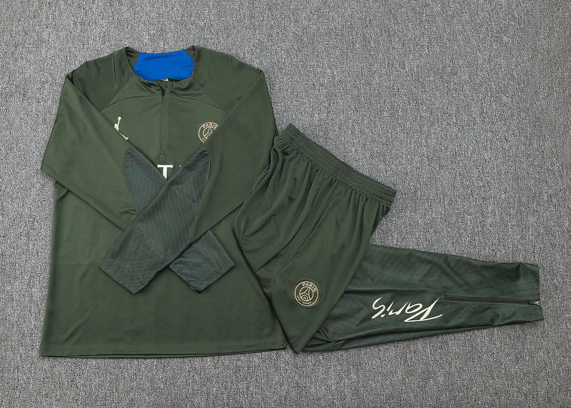 PSG Dark Green Halfzip Tracksuit 24/25