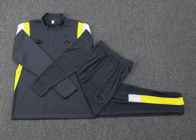 Dortmund Grey Halfzip Tracksuit 23/24