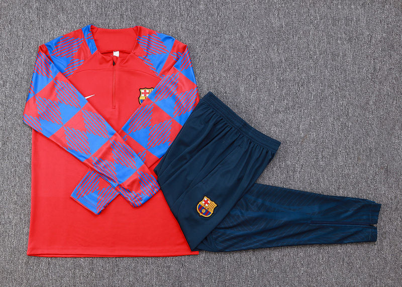 Barcelona Red Halfzip Tracksuit 23/24