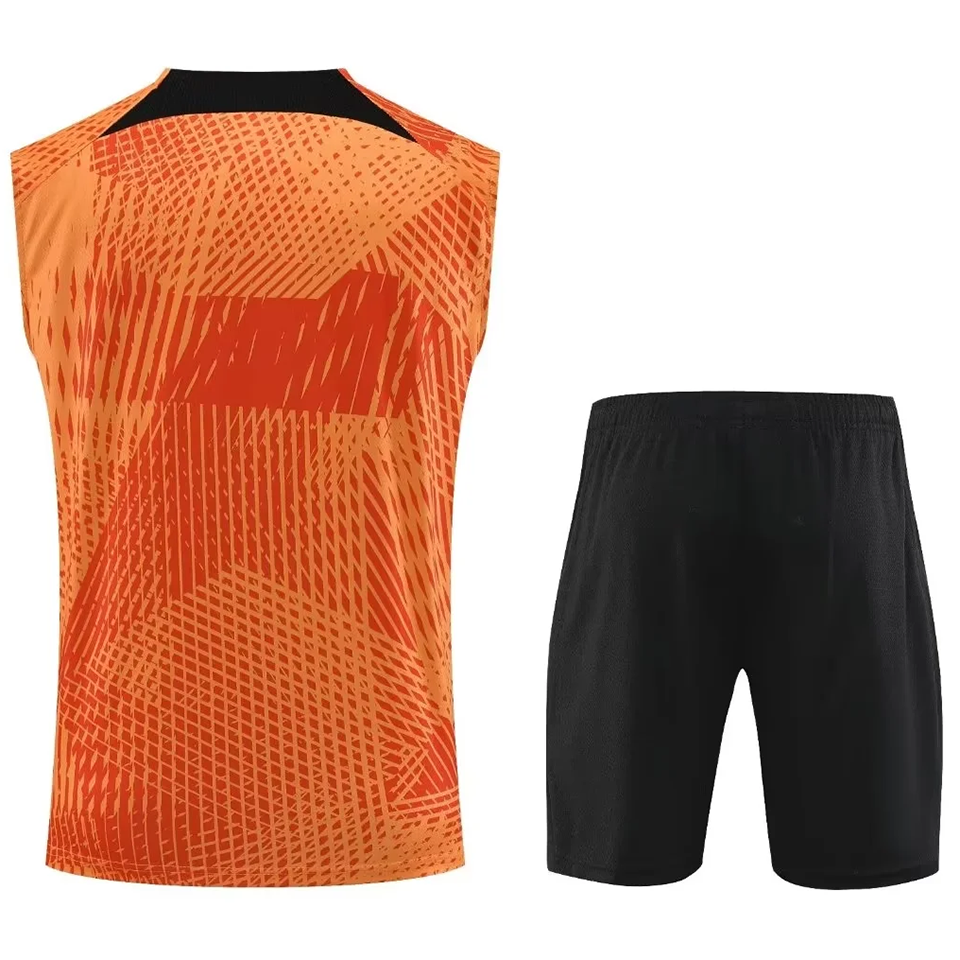 Atletico Madrid Orange Short Training Set No Sleeve 23/24