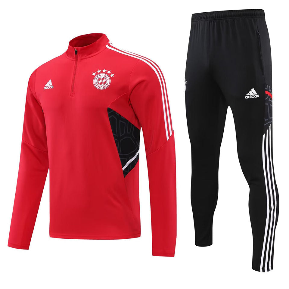 Bayern Red Halfzip Tracksuit 22/23