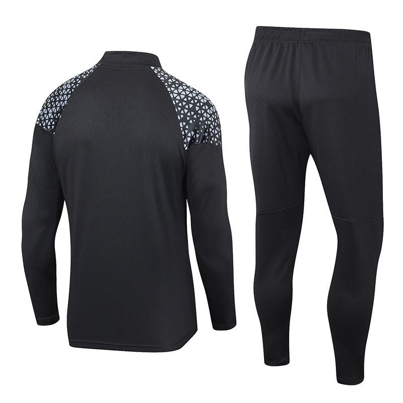 Marseille Black Halfzip Tracksuit 23/24