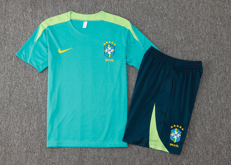 Brazil Light Green Short Training Set 24/25