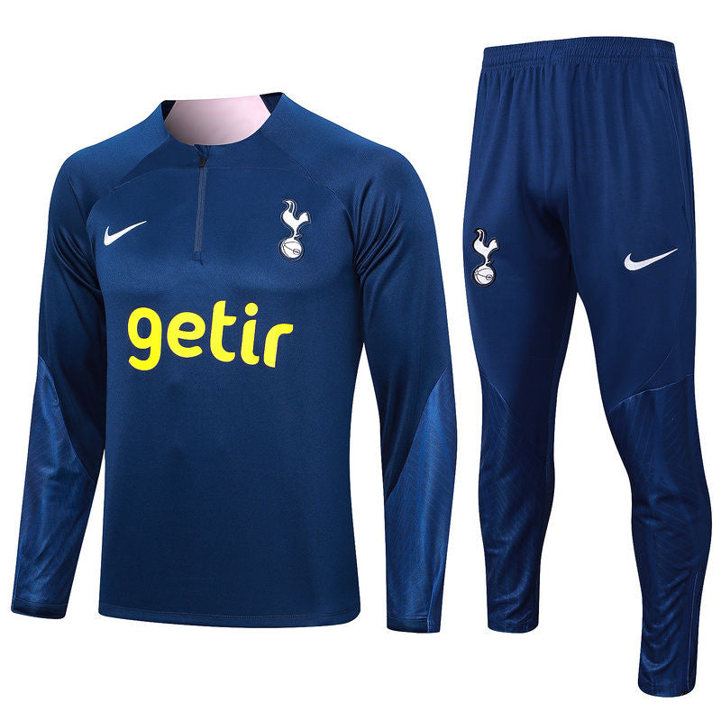 Tottenham Dark Blue Halfzip Tracksuit 23/24