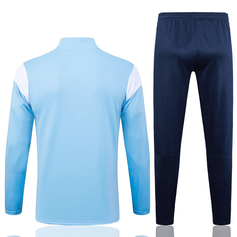 Man City Light Blue Halfzip Tracksuit 23/24