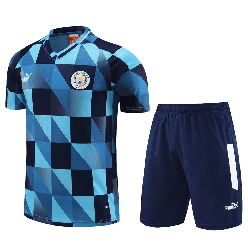 Man City Blue Short Training Set 23/24