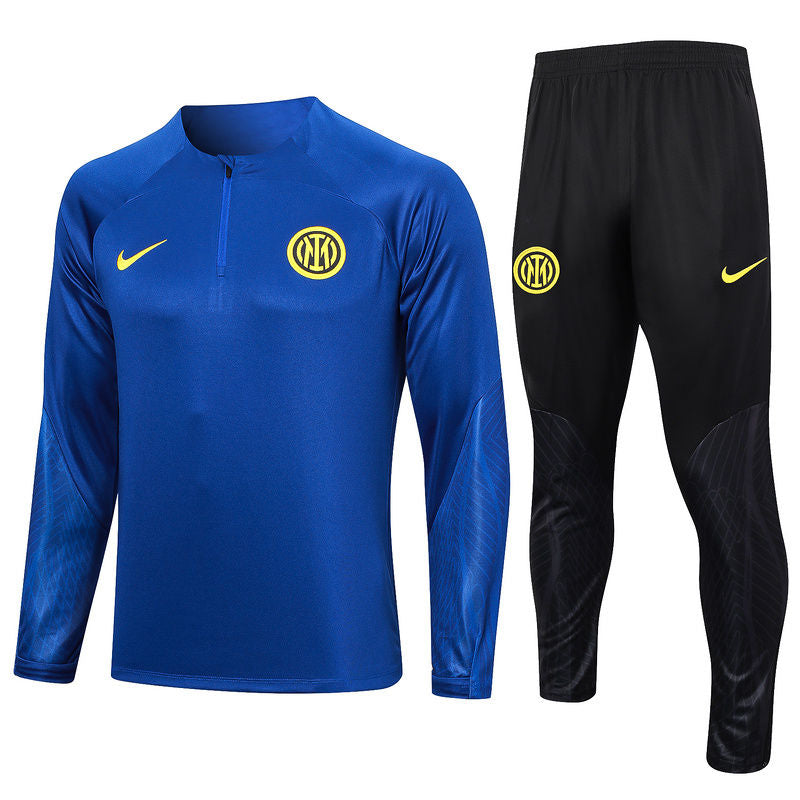 Inter Milan Blue Halfzip Tracksuit 23/24