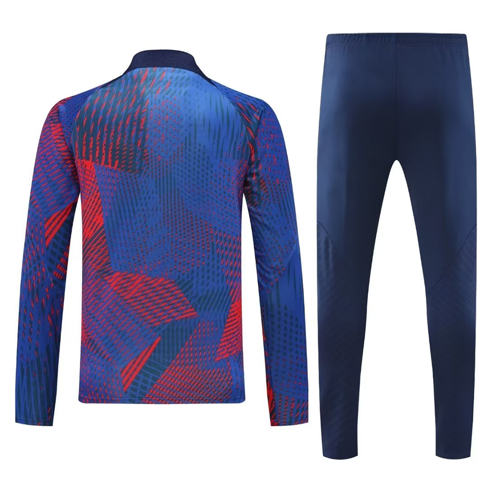 PSG Red/Blue Halfzip Tracksuit 22/23
