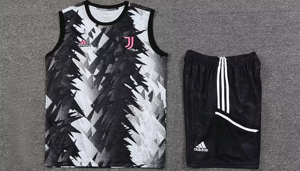 Juventus Black Short Training Set No Sleeves 23/24