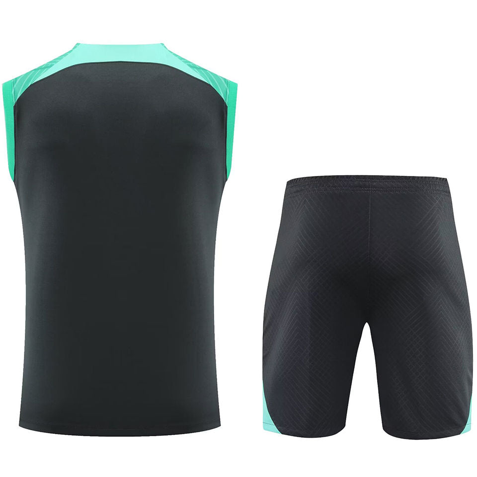 Barcelona Grey Short Training Set No Sleeve 23/24