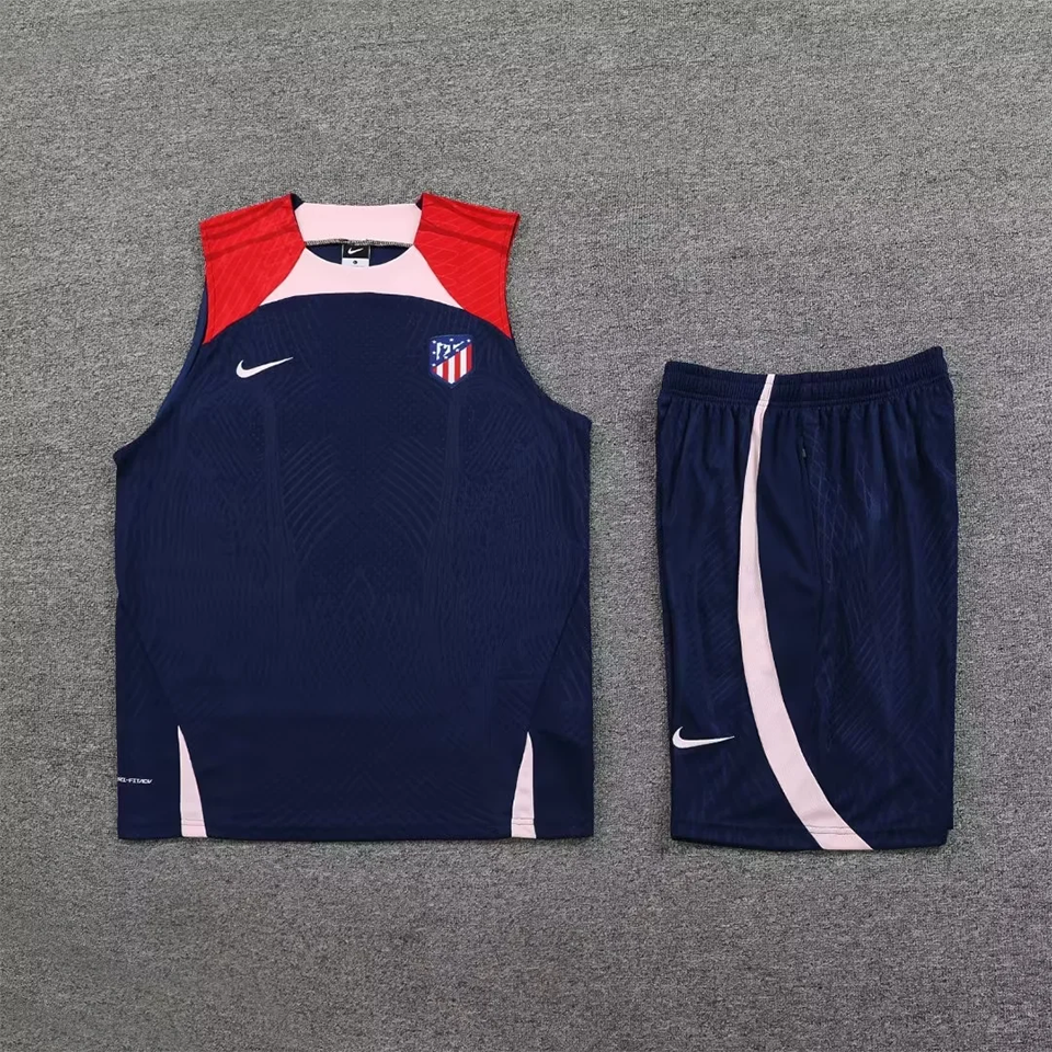 Atletico Madrid Sapphire Blue Short Training Set No Sleeve 23/24
