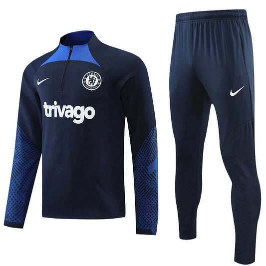 Chelsea Royal Blue Halfzip Tracksuit 23/24