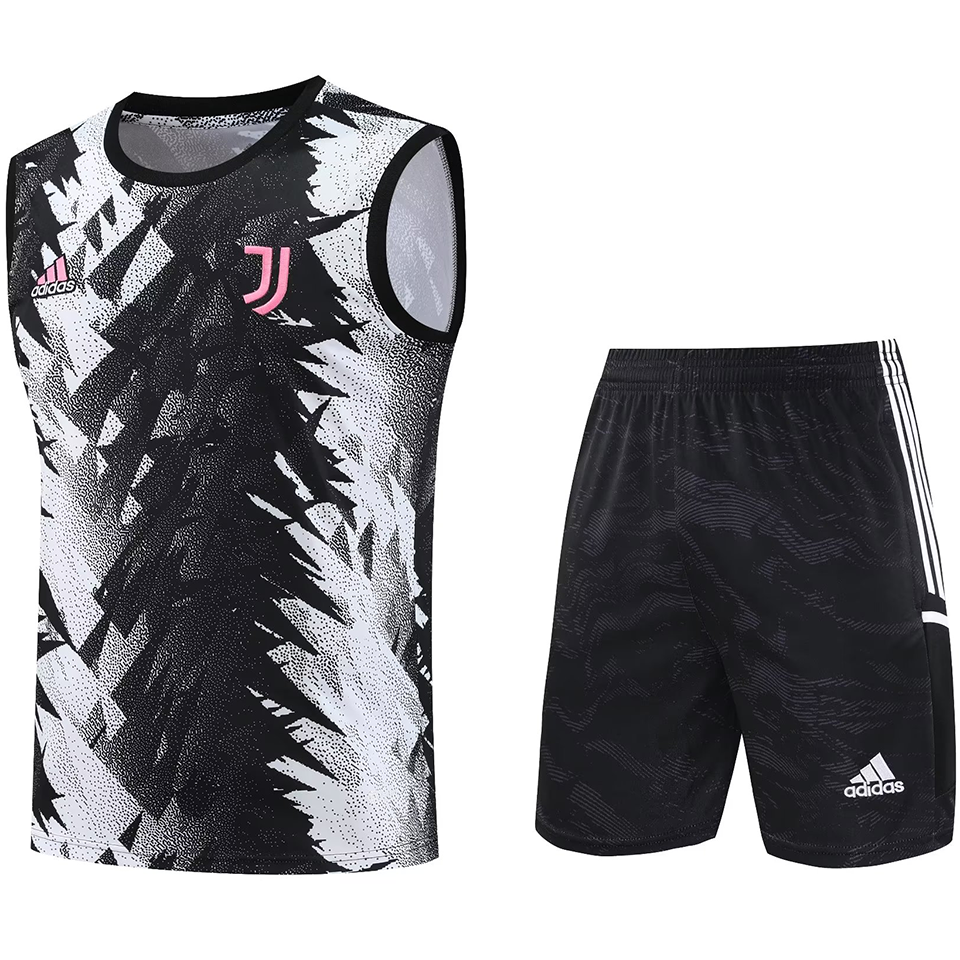 Juventus Black Short Training Set No Sleeves 23/24