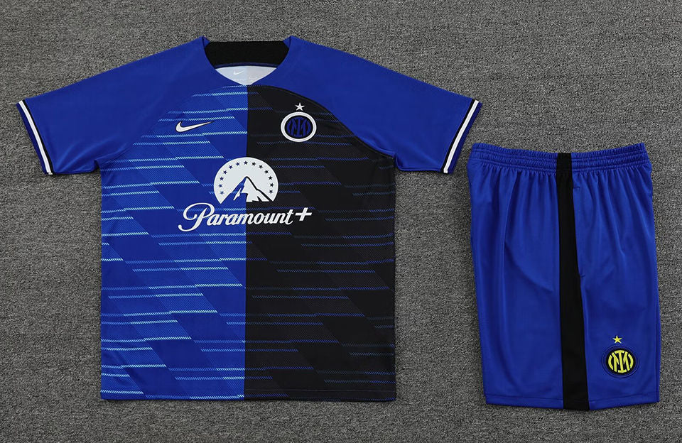 Inter Milan Black/Blue Paramount + Short Training Set 23/24