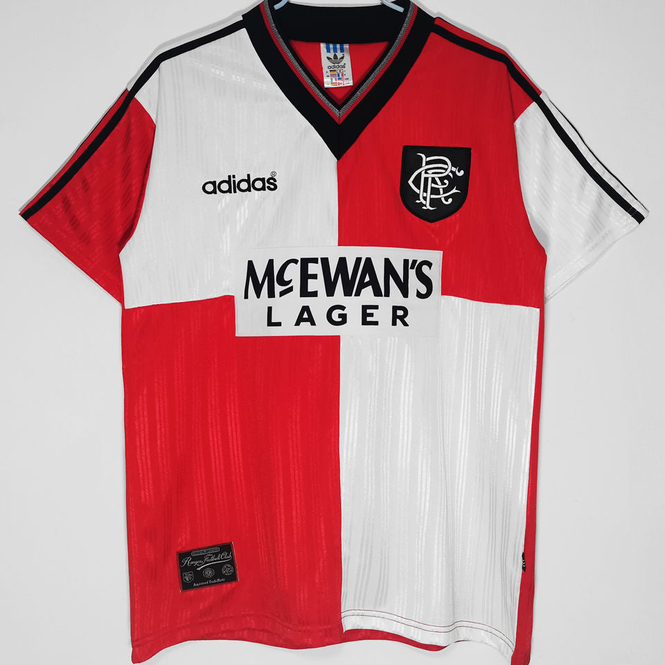 Rangers Retro Red/White Kit 1995/96