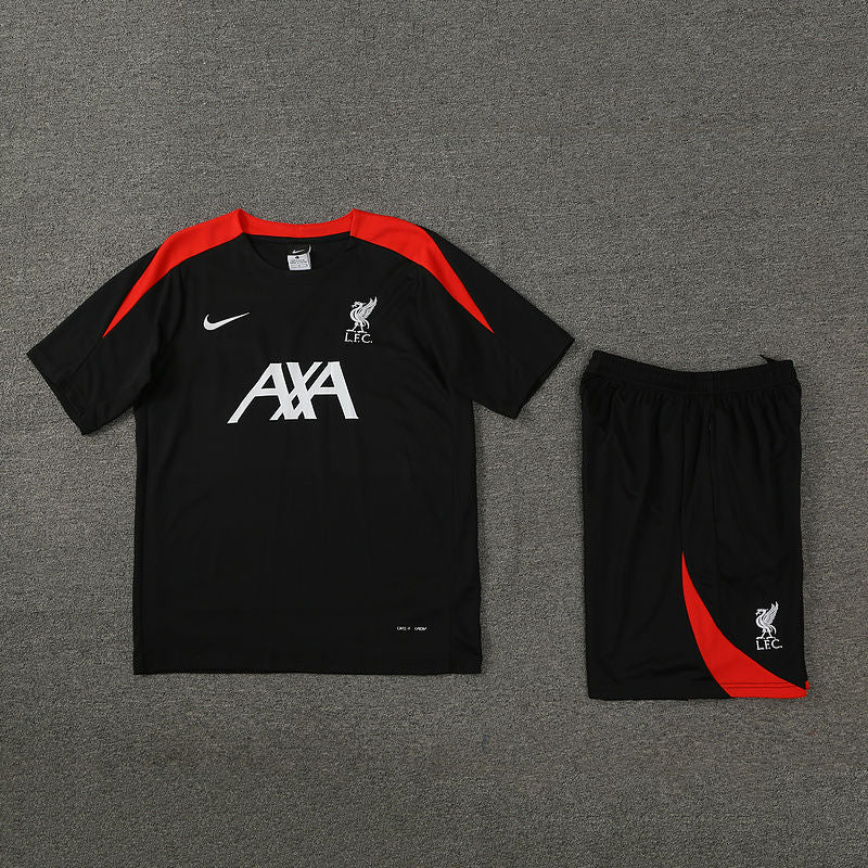 Liverpool Black Short Training Set 24/25