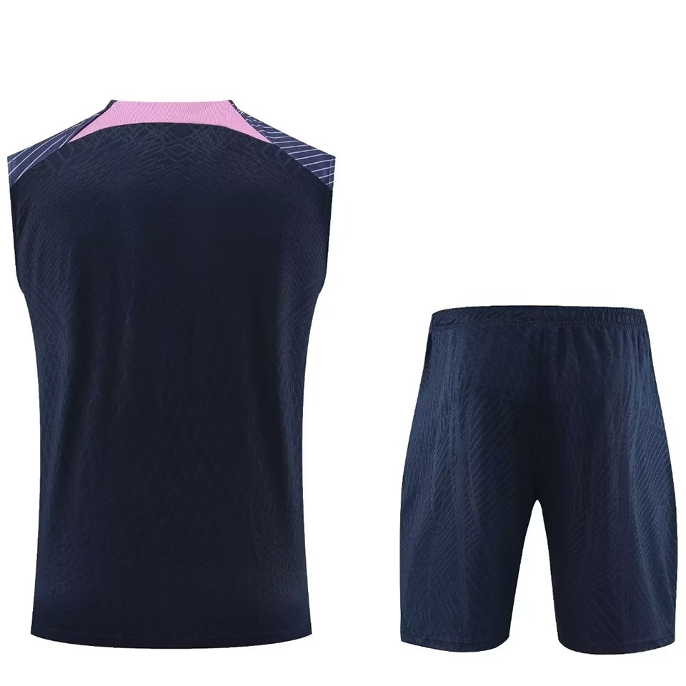 Tottenham Sapphire Blue Short Training Set No Sleeves 23/24