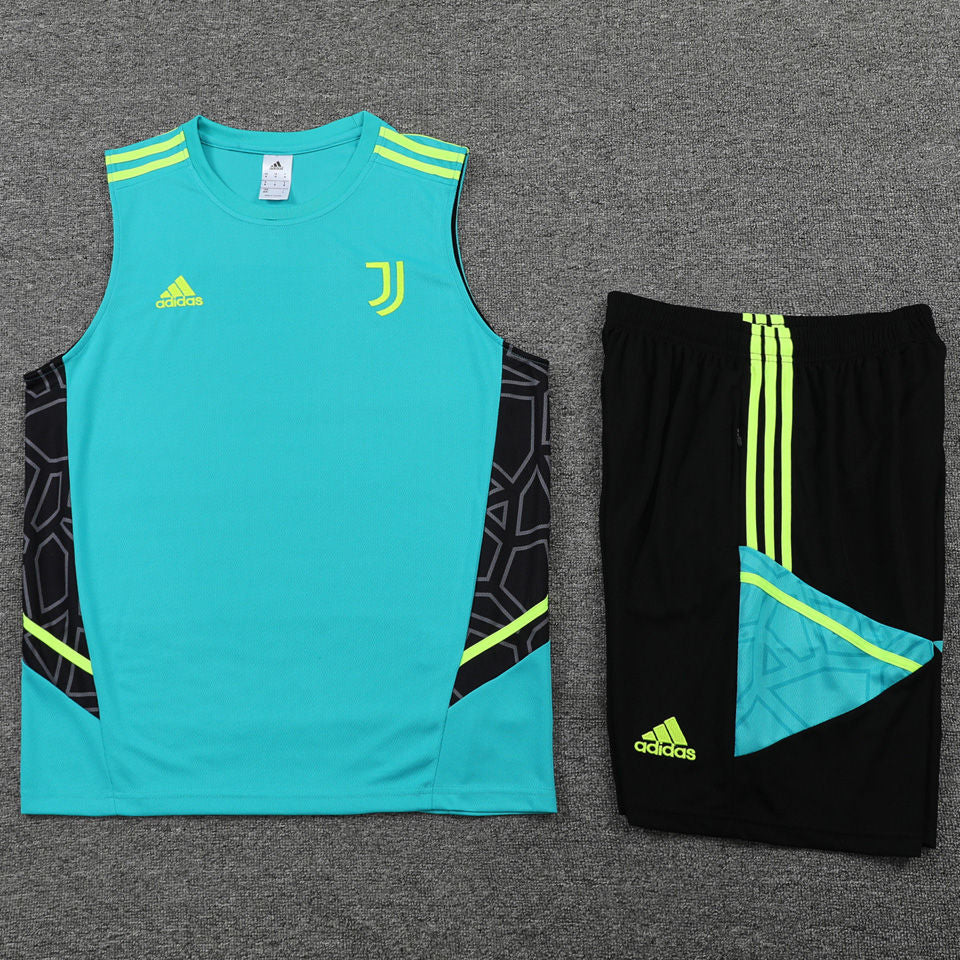 Juventus Green Short Training Set No Sleeves 22/23