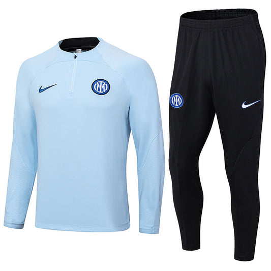 Inter Milan Baby Blue Halfzip Tracksuit 23/24