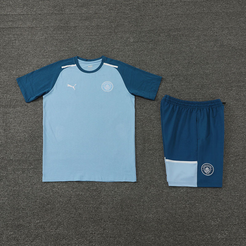 Man City Blue Short Training Set 24/25