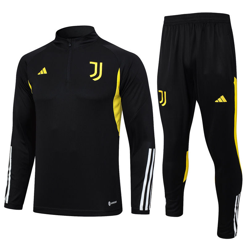 Juventus Black Halfzip Tracksuit 23/24