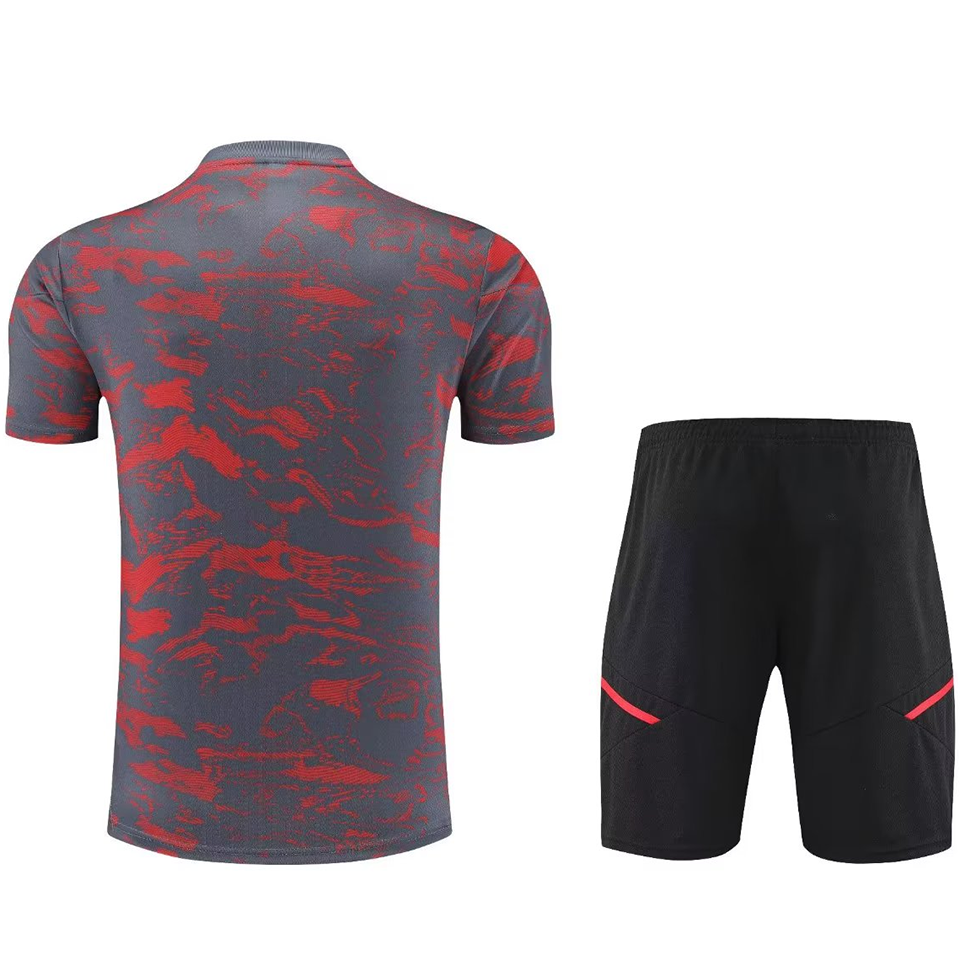 Bayern Grey/Red Short Training Set 23/24