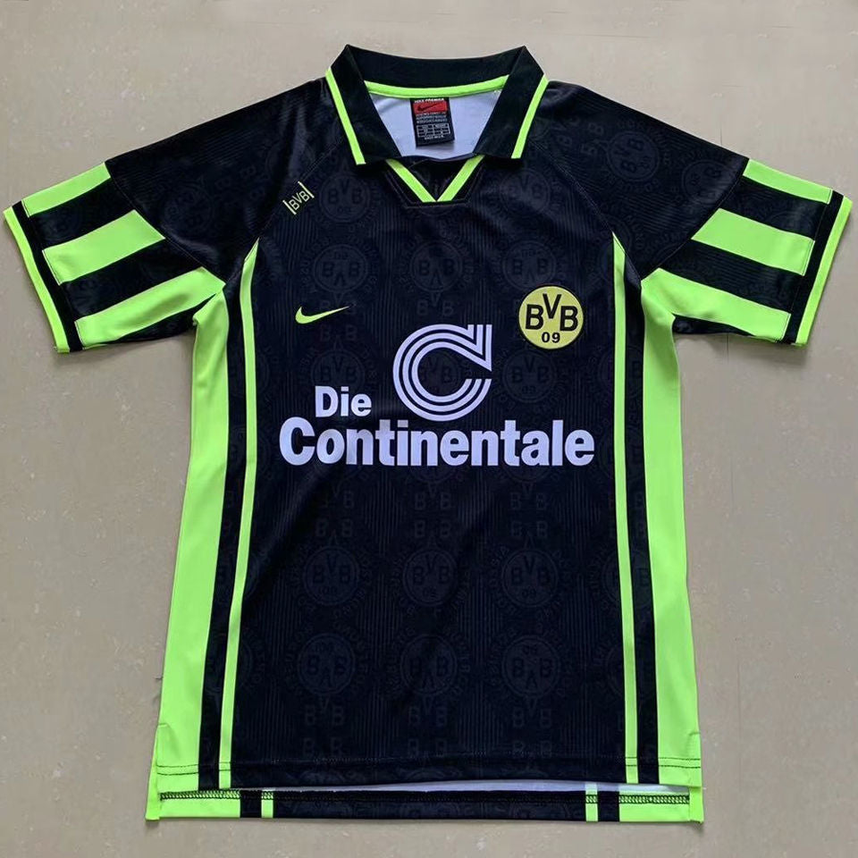 Dortmund Retro Black Away Kit 1996/97