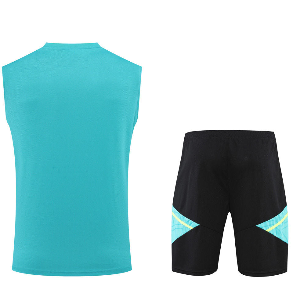 Juventus Green Short Training Set No Sleeves 22/23