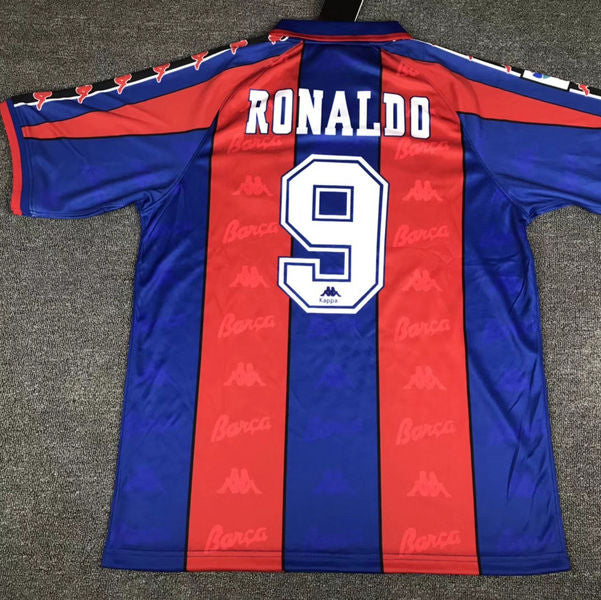 Barcelona Retro Ronaldo Home Kit 1996/97
