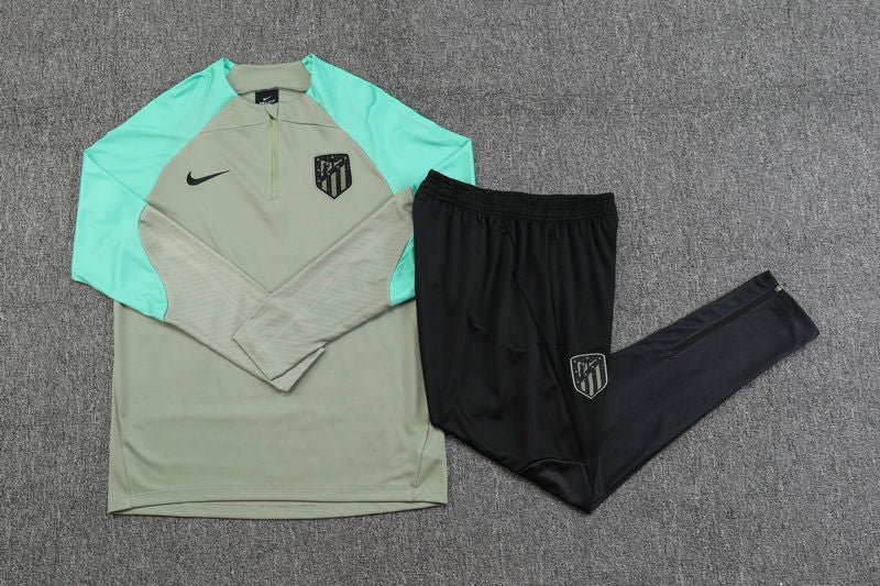 Atletico Madrid Green Halfzip Tracksuit 23/24