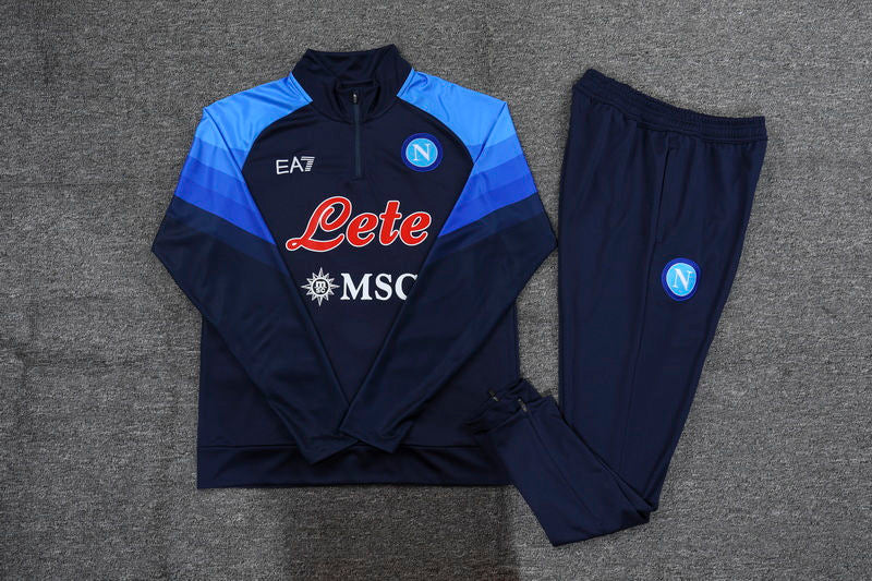 Napoli Sapphire Blue Halfzip Tracksuit 23/24