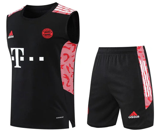 Bayern Black Short Training Set No Sleeves 22/23