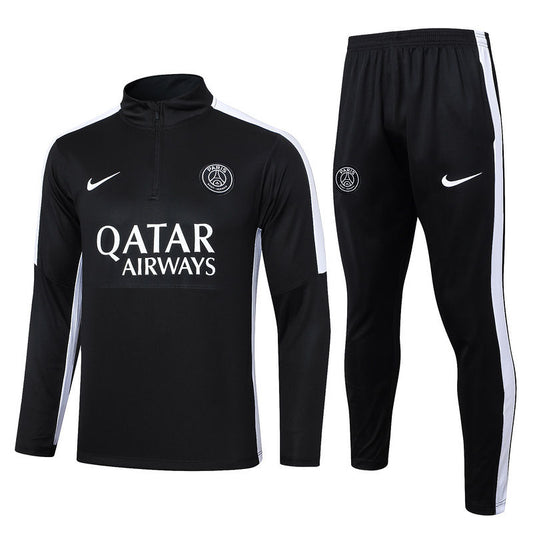 PSG Black Halfzip Tracksuit 24/25