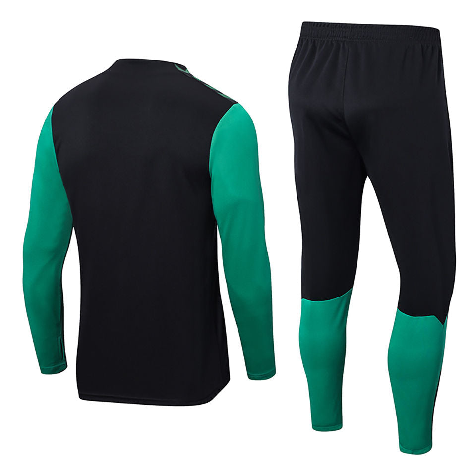 Real Betis Black Halfzip Tracksuit 22/23