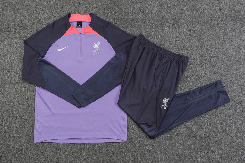 Liverpool Purple Halfzip Tracksuit 23/24