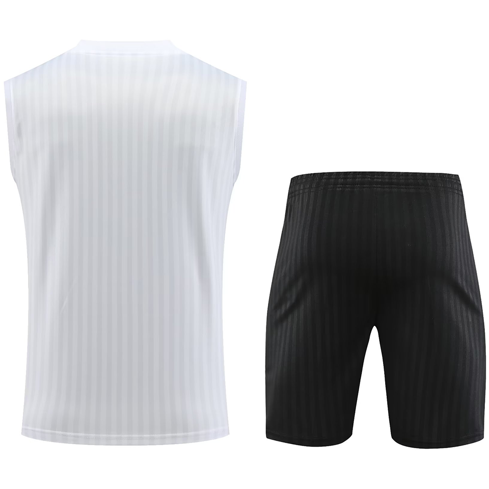 Juventus White Short Training Set No Sleeves 23/24
