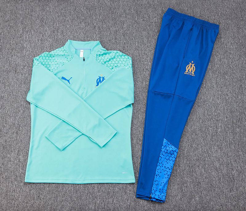 Marseille Light Green Halfzip Tracksuit 23/24