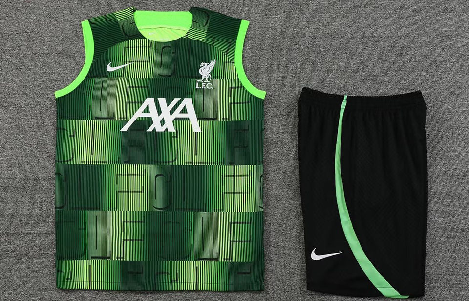 Liverpool Green Short Training Set No Sleeves 23/24
