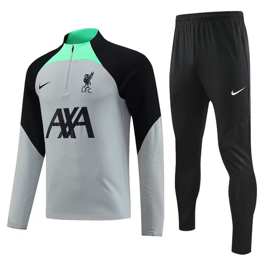 Liverpool Gray Halfzip Tracksuit 23/24
