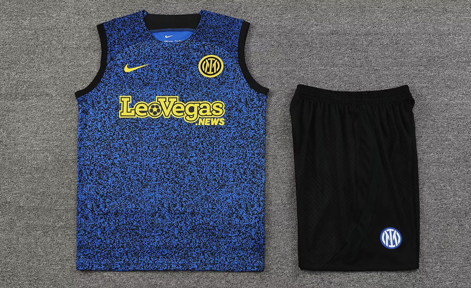 Inter Milan Sapphire Blue Short Training Set No Sleeves 23/24