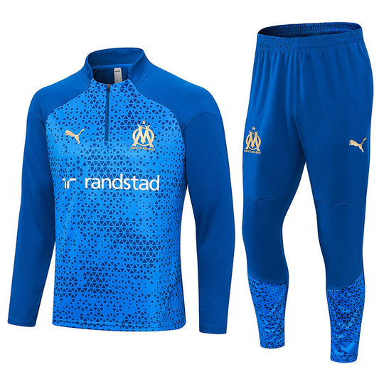 Marseille Light Blue Halfzip Tracksuit 23/24